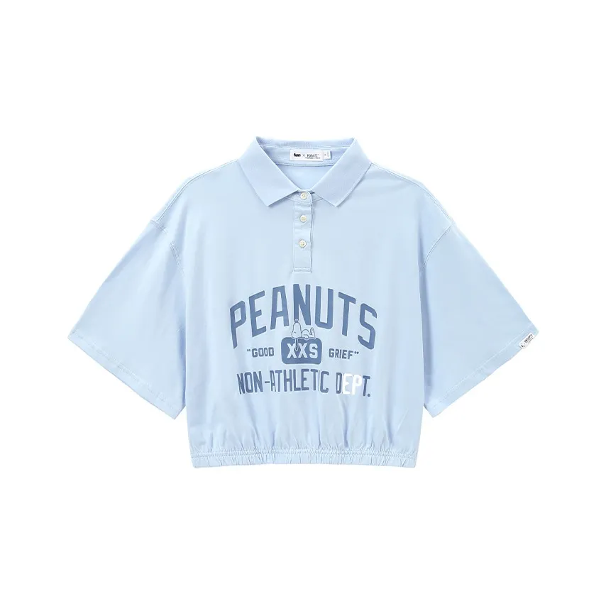 FUN X Snoopy SS24 Polo Shirt Women's Cloud Blue