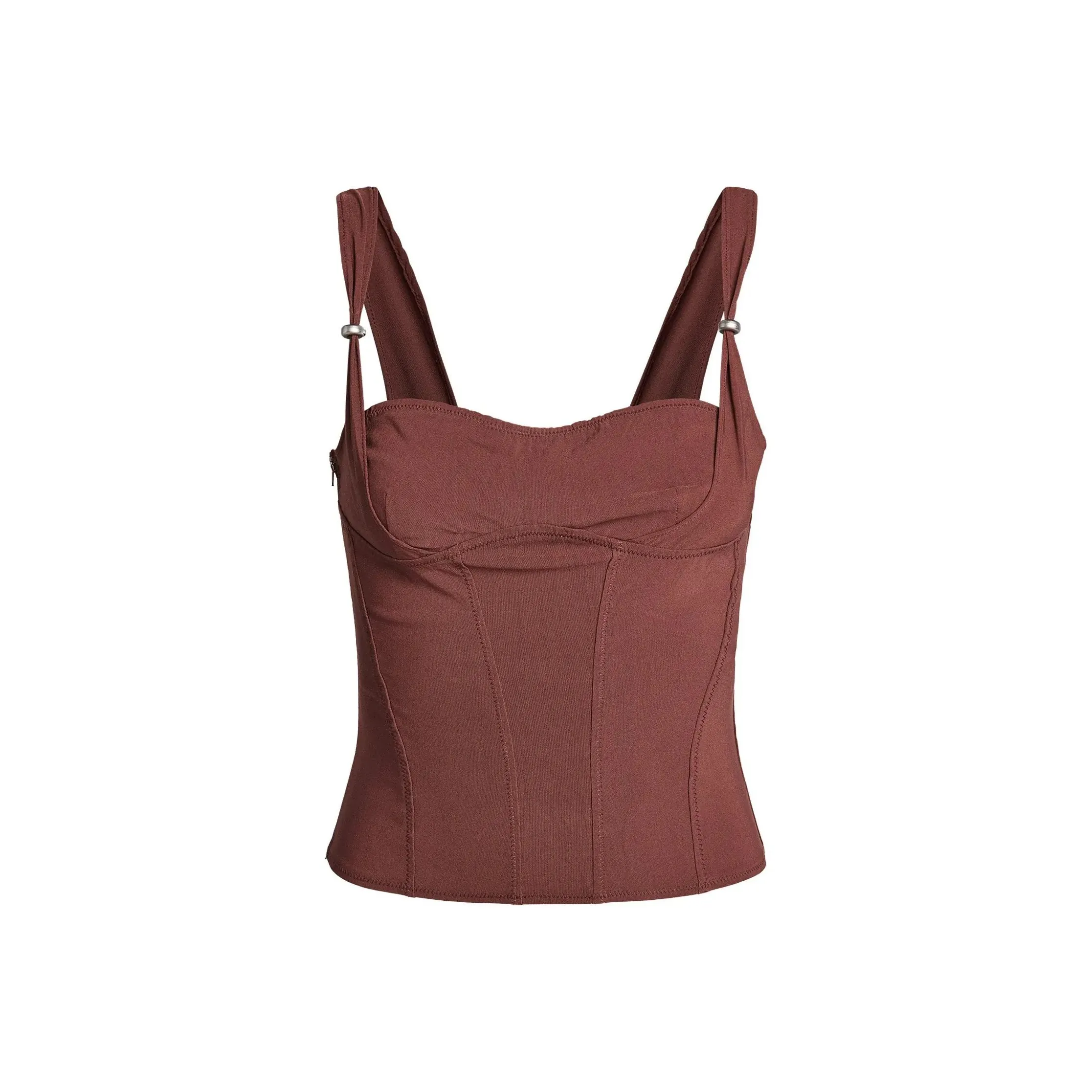 I.AM.GIA IDEZ CORSET Топ на бретелях Женские Шоколад Шоколад