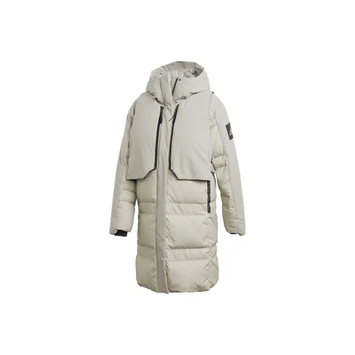 Adidas MYSHELTER Пуховик Женский Металлик Серый