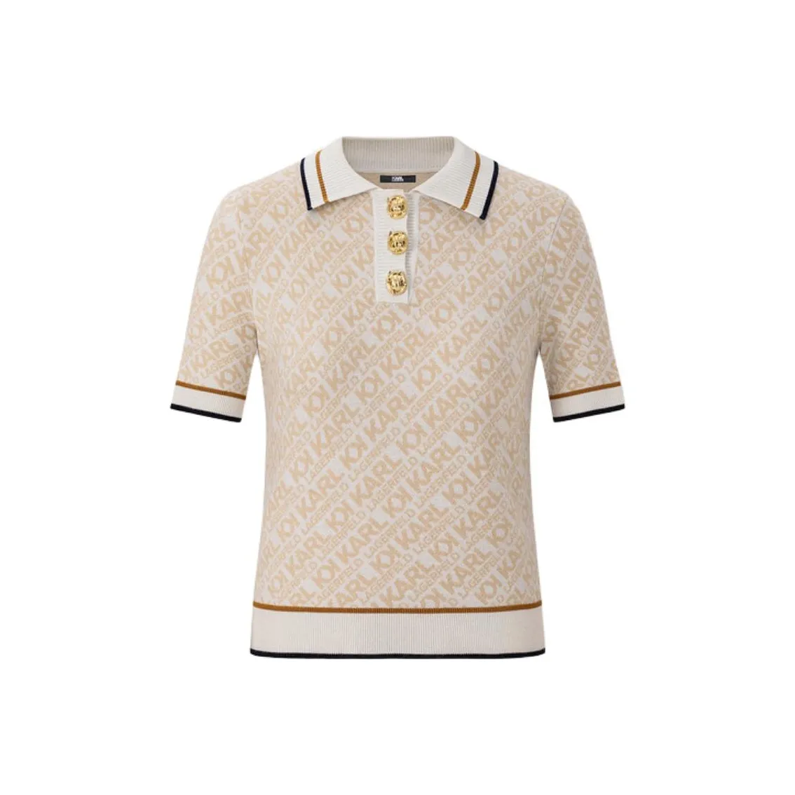 Поло Karl Lagerfeld Женское Бежевое