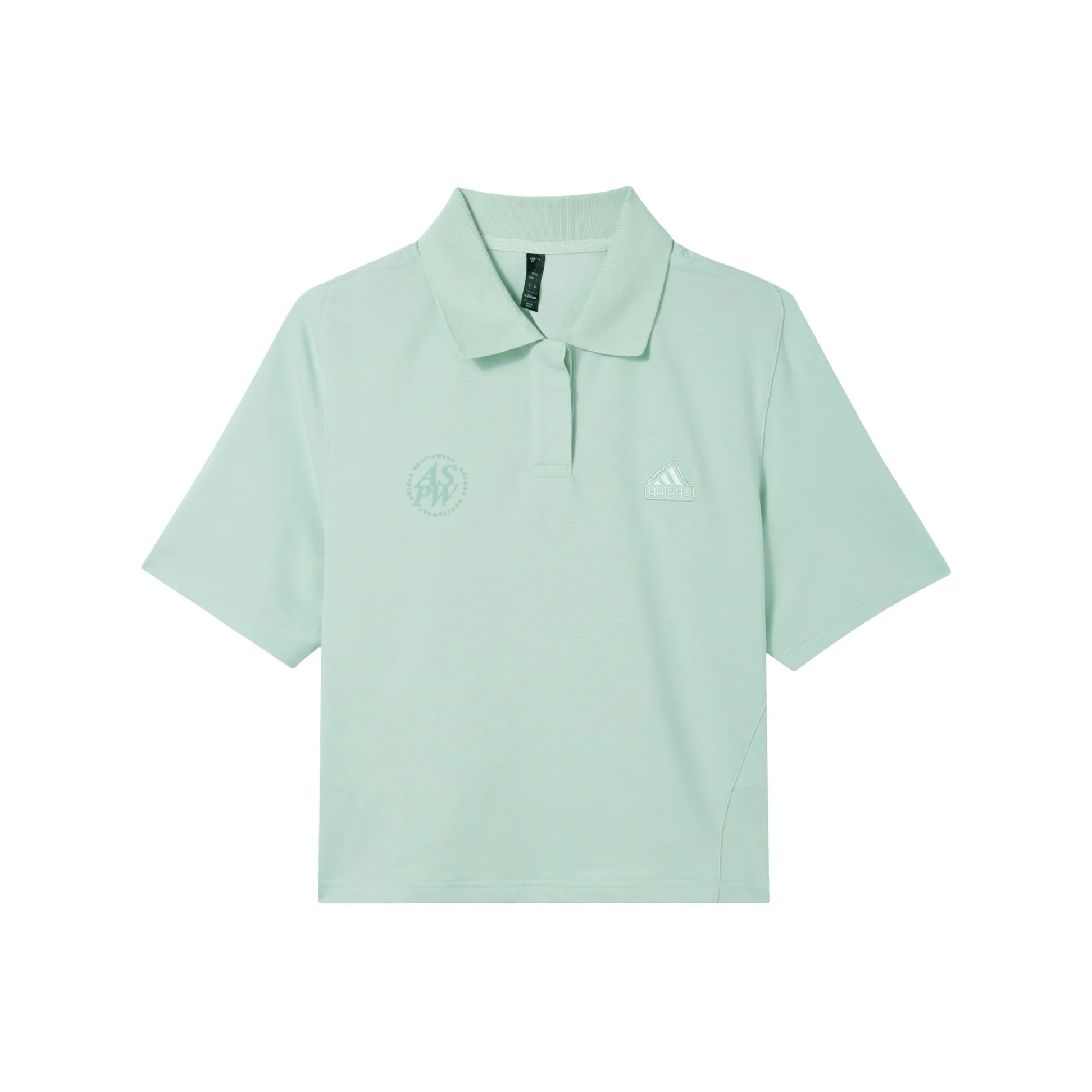 Adidas Lounge LOUNGE SHORT SLEEVE POLO SHIRT Polo Shirt Women's Linen Green