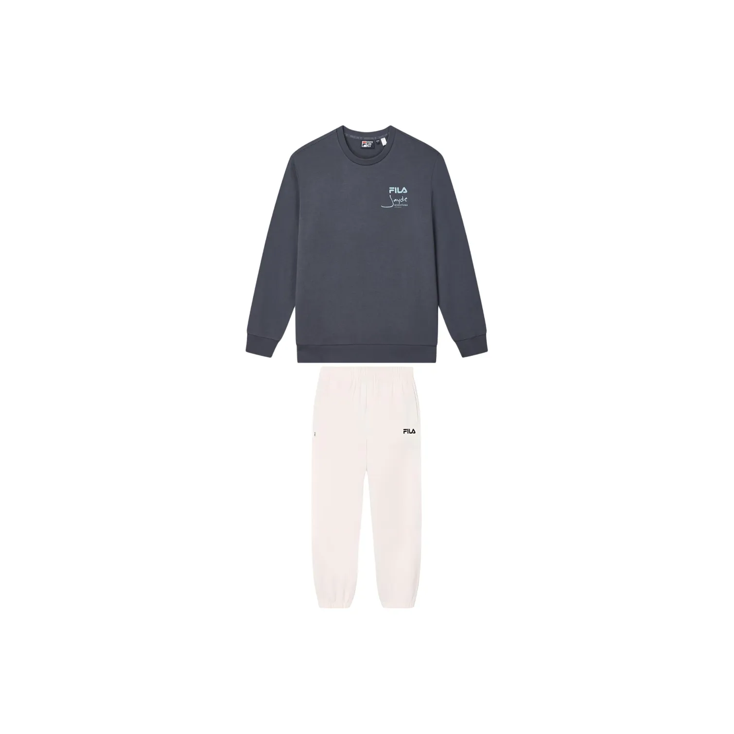 FILA Casual Sportswear Men Wall Mud Gray+Steam White