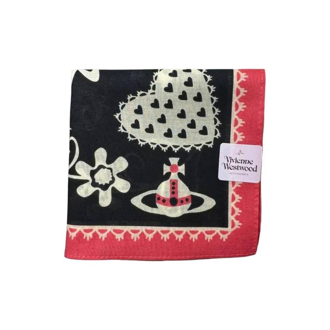 Vivienne Westwood Шелковые шарфы Унисекс Красный Черный
