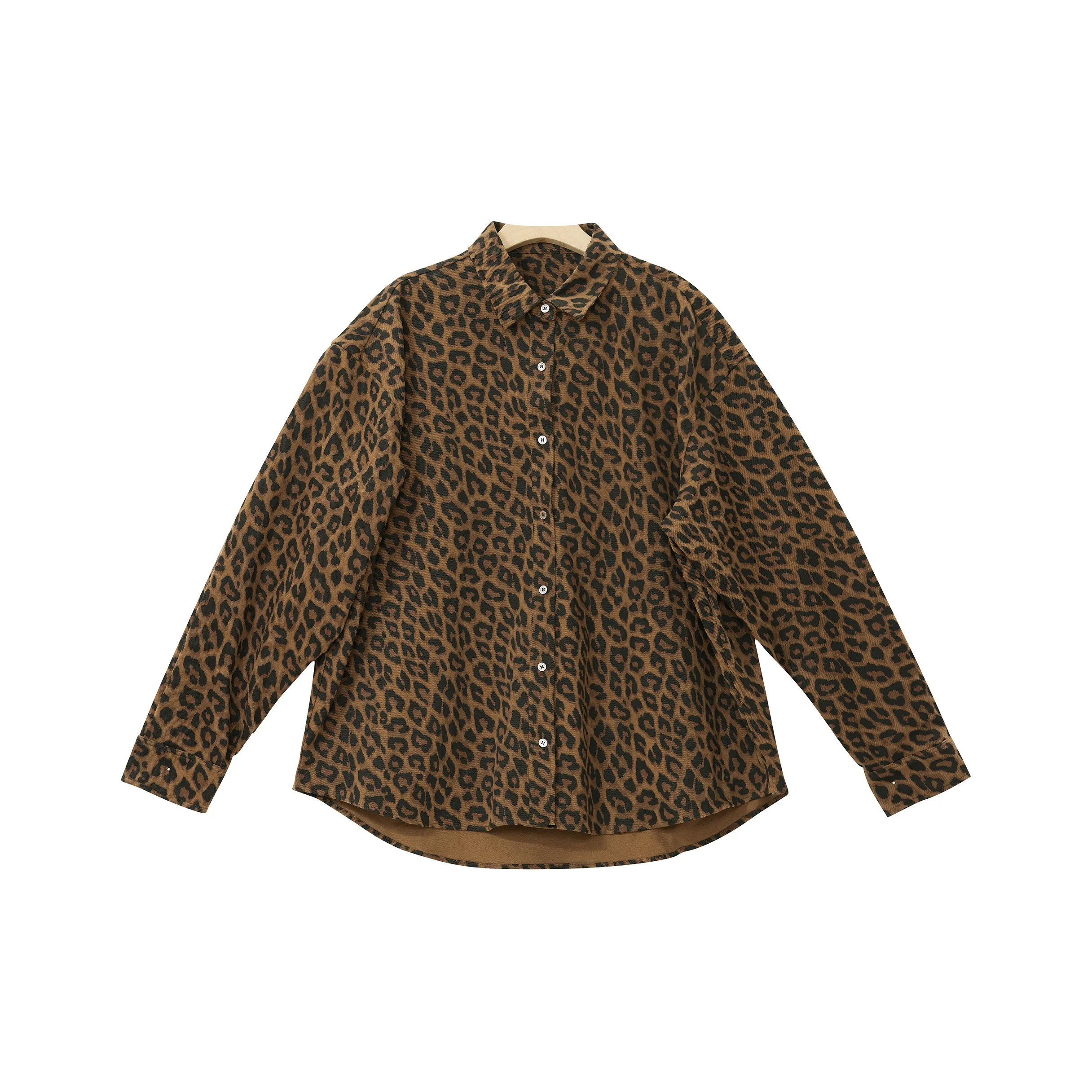 Wen Shan Рубашка Женская с Леопардовым Принтом