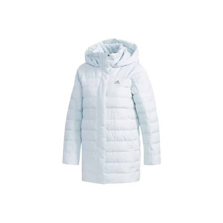 Adidas Светло-синие Женские Пуховики