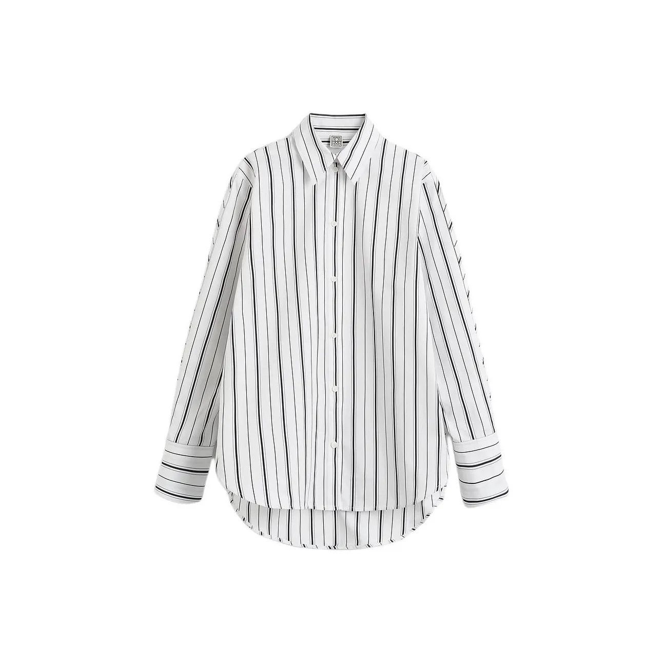 TOTEME FW24 Рубашка Женская Белая Черная