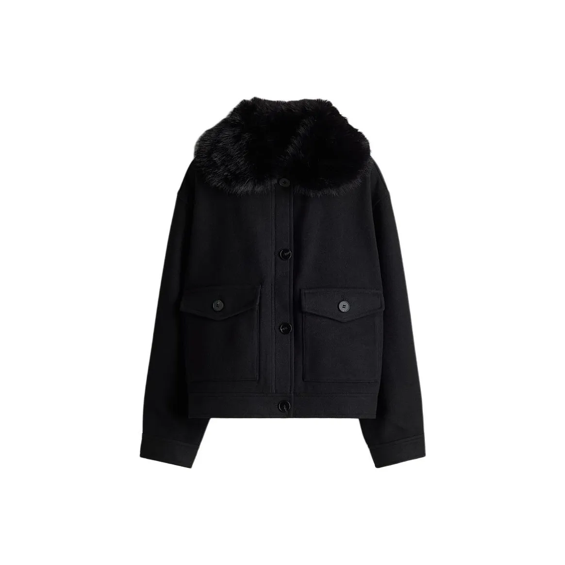 H&M Jackets & Coats Women's Black