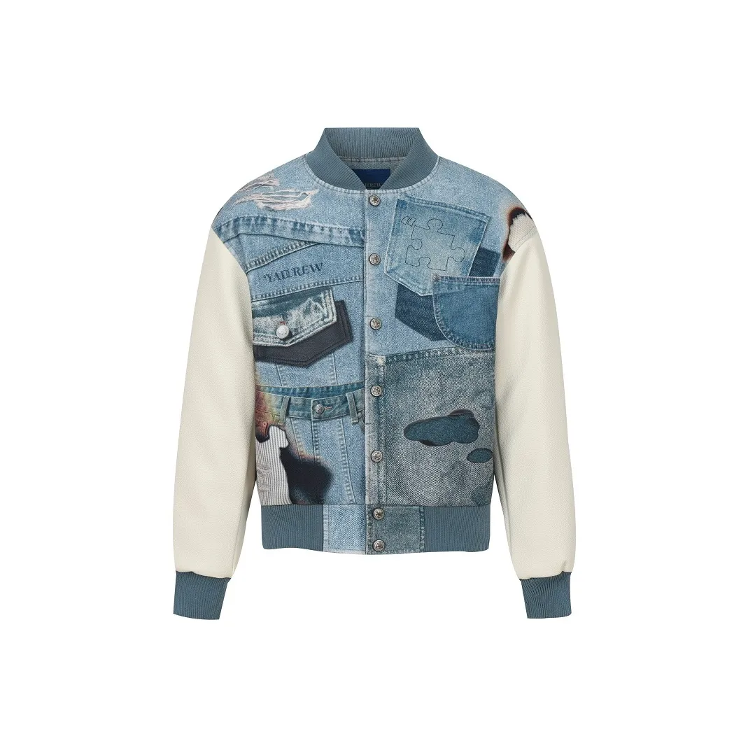 YADcrew Jackets & Coats Unisex Blue White