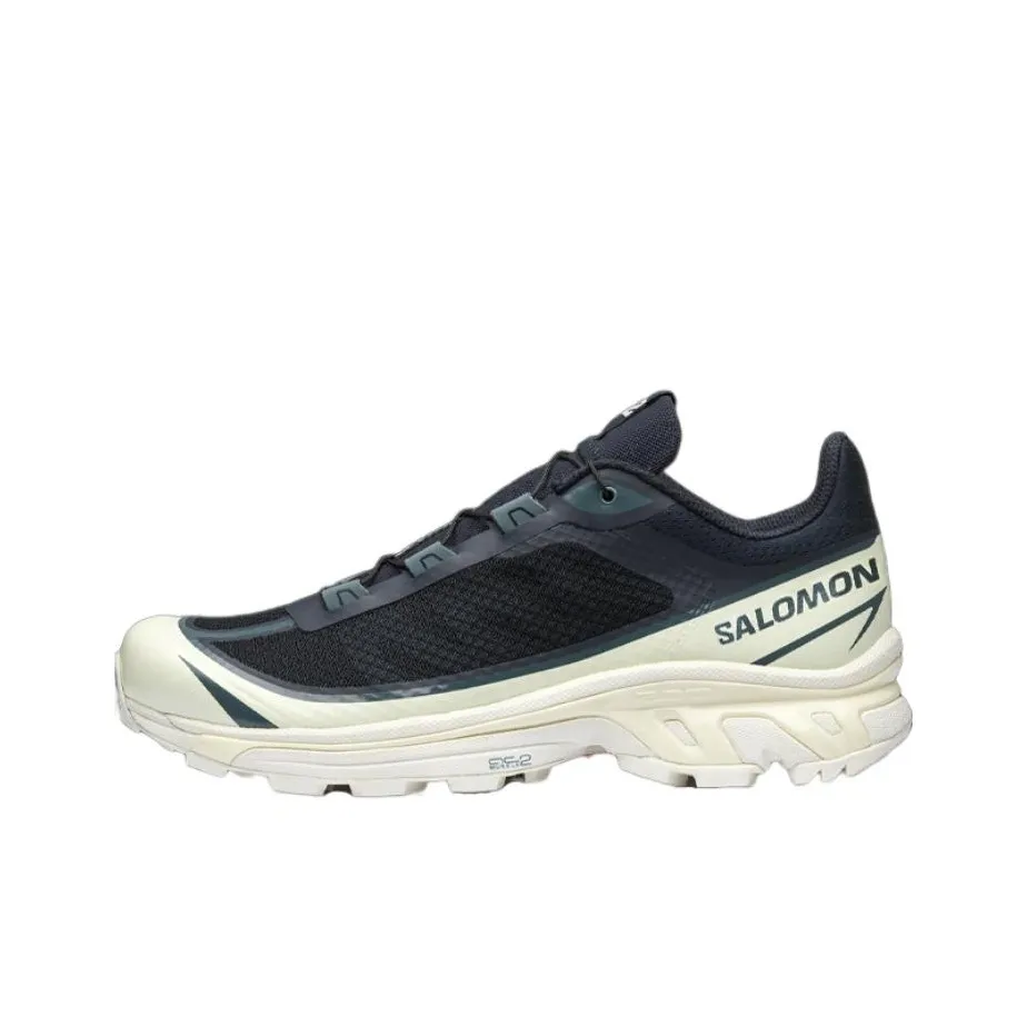 SALOMON XT 6 FT Аbrasion Resistant Дышащий Низкий Топ Беговые кроссовки Унисекс Черный Белый
