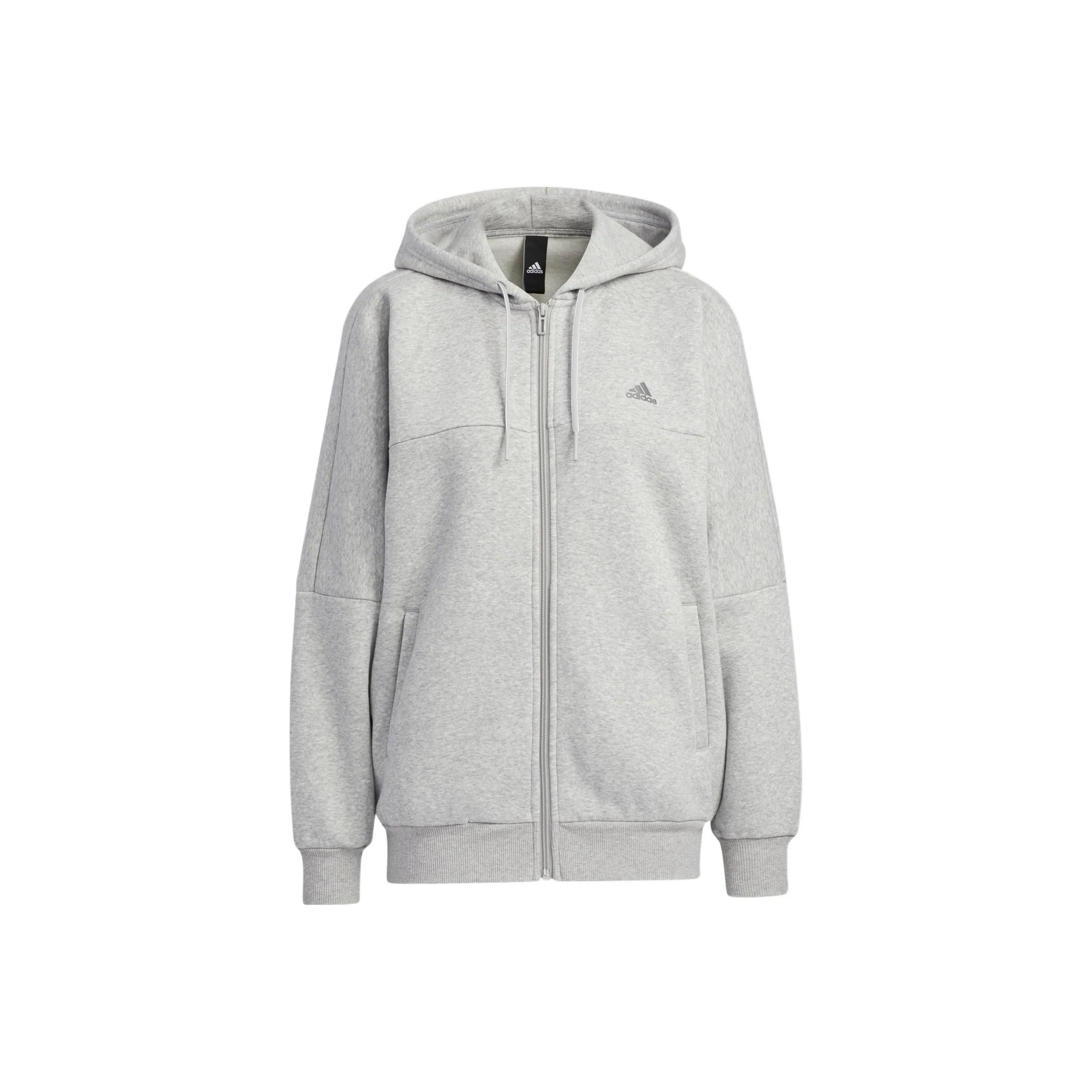 adidas Word FZ Women'ss Zip-Up Hooded Jacket Gray