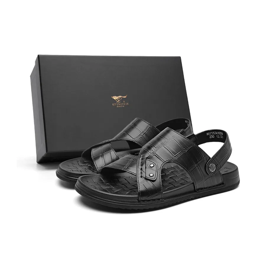 SEPTWOLVES Пляжные сандалии Мужские Черные