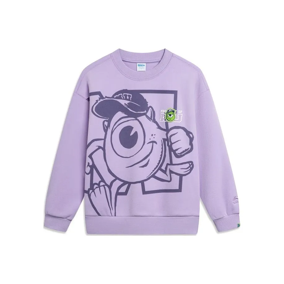 LINING Disney Толстовка Женская Веро-розовый Фиолетовый Флис с подкладкой