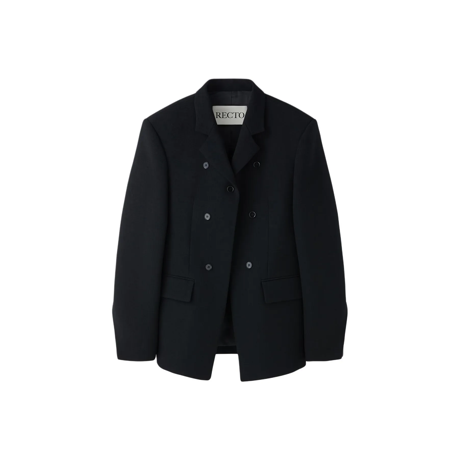RECTO FW24 TWIST TWILL WOOL TAILORED JACKET Jackets Coats Women's Black