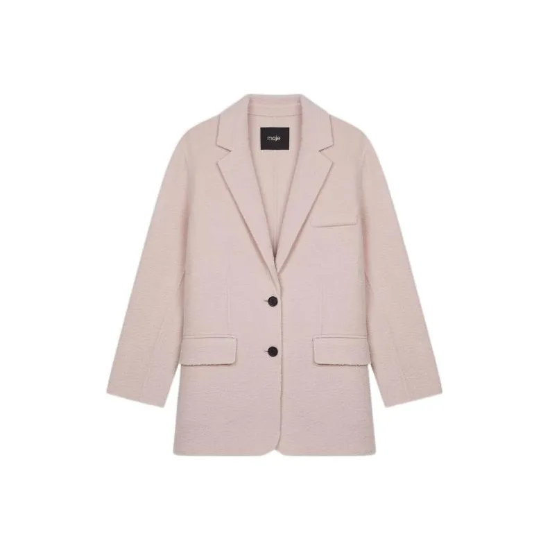 Maje Jackets Women's Light Peach Pink