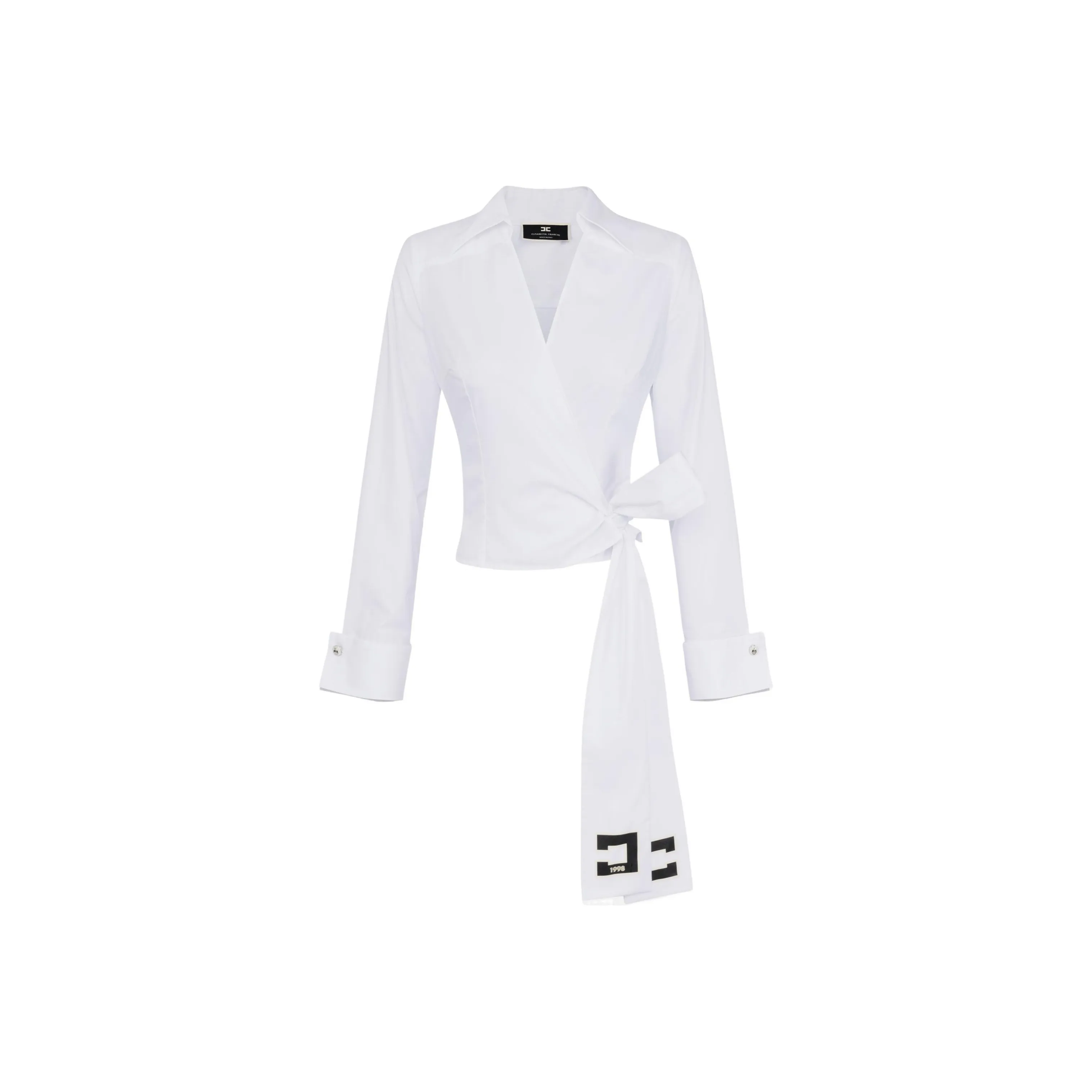 Elisabetta Franchi Embroidered Poplin Blouse