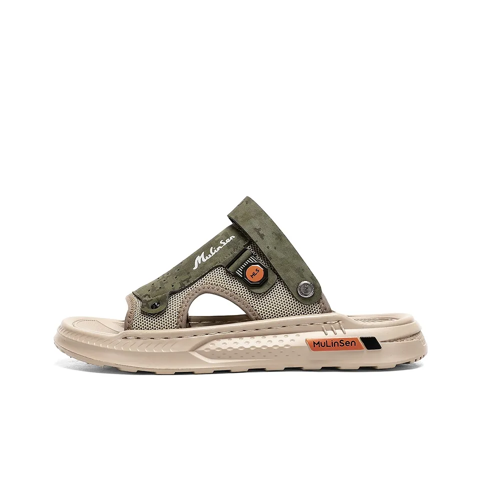 Mulinsen противоскользящая платформа увеличивающая высоту легкий на шнуровке дизайн Art премиум пляжная сандалия мужская