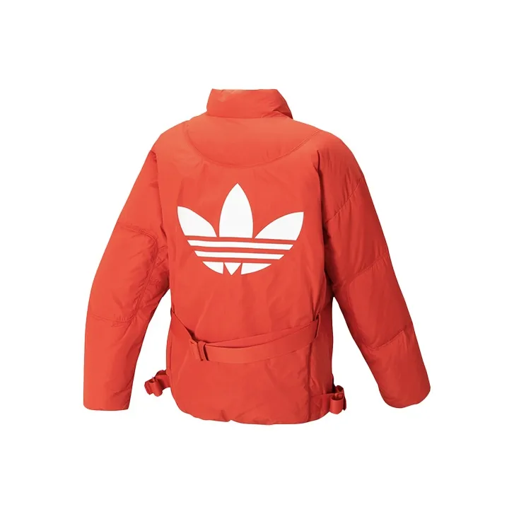 Adidas Originals Пуховик Женский Ярко-Розовый Неоново-Красный