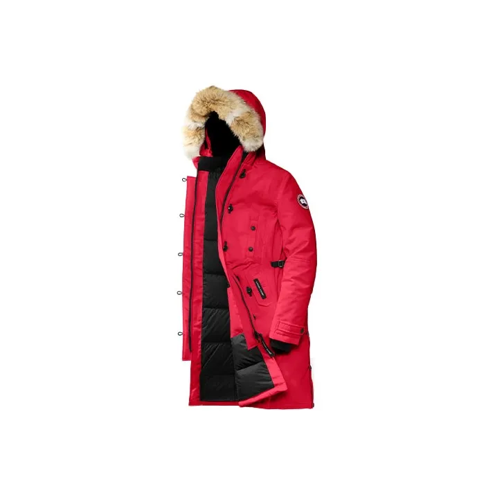 Canada Goose Down Jacket Winter Women's Red