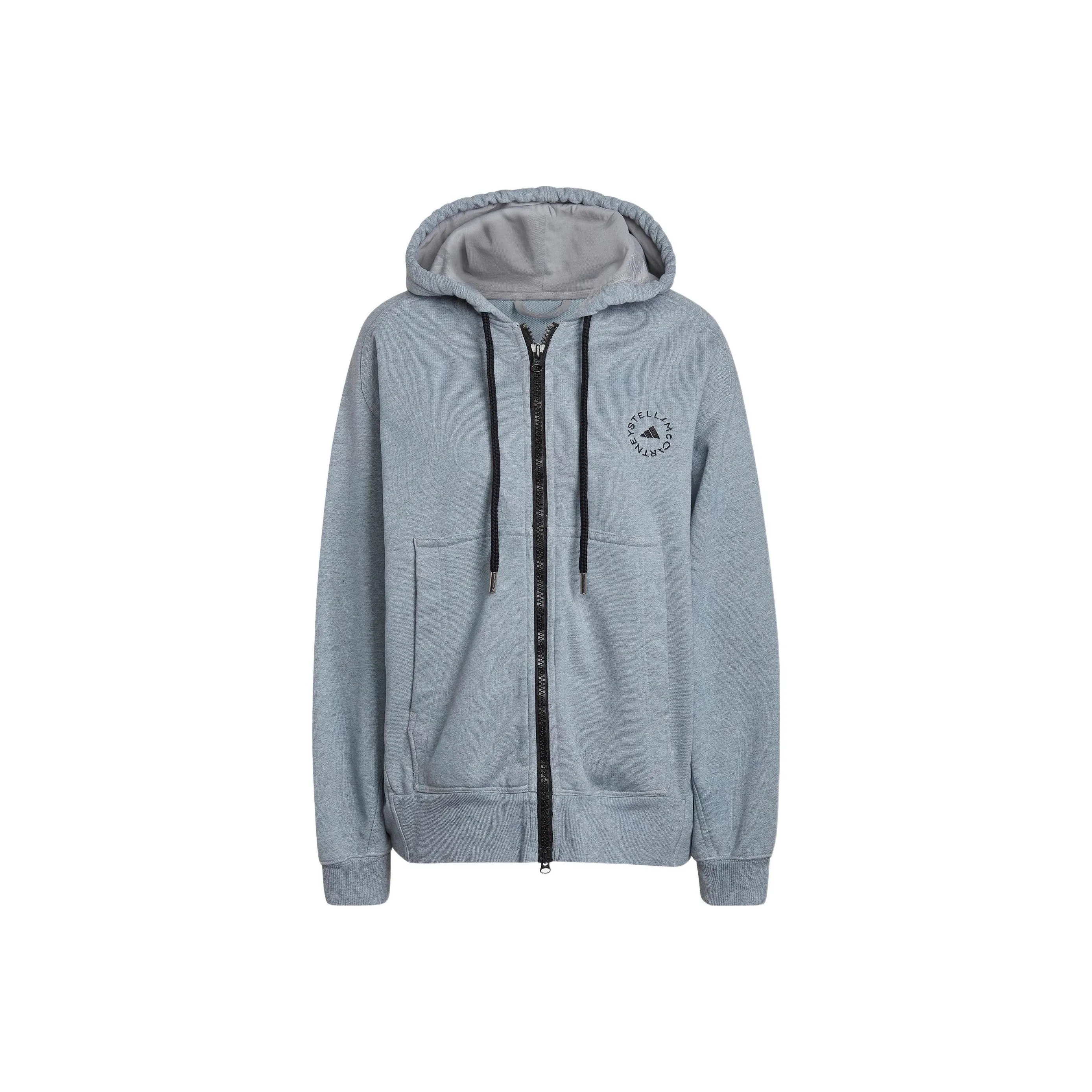 adidas By Stella McCartney Logo-embroidered Zip-up Hoodie