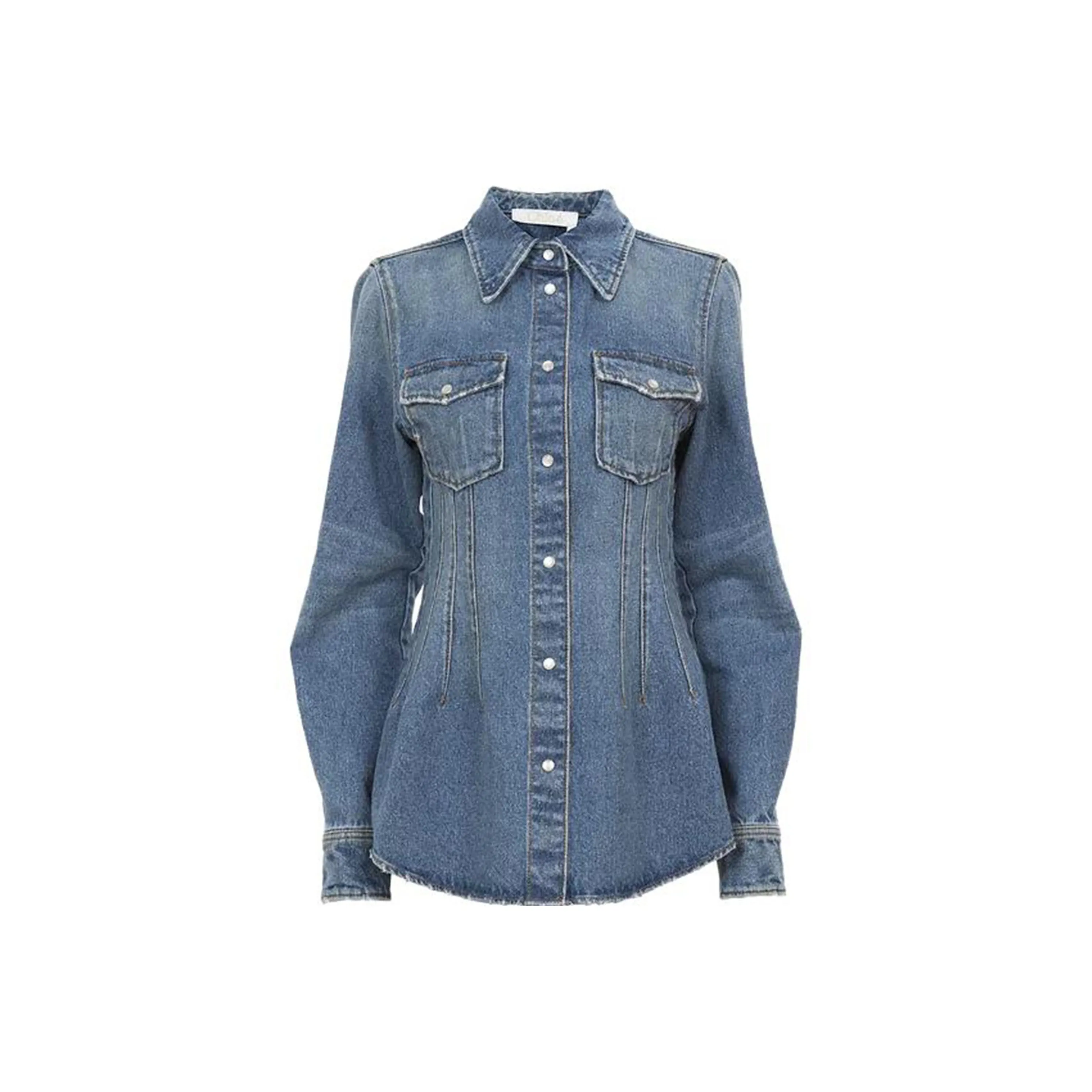 Chloé Corset Detailed Western Shirt