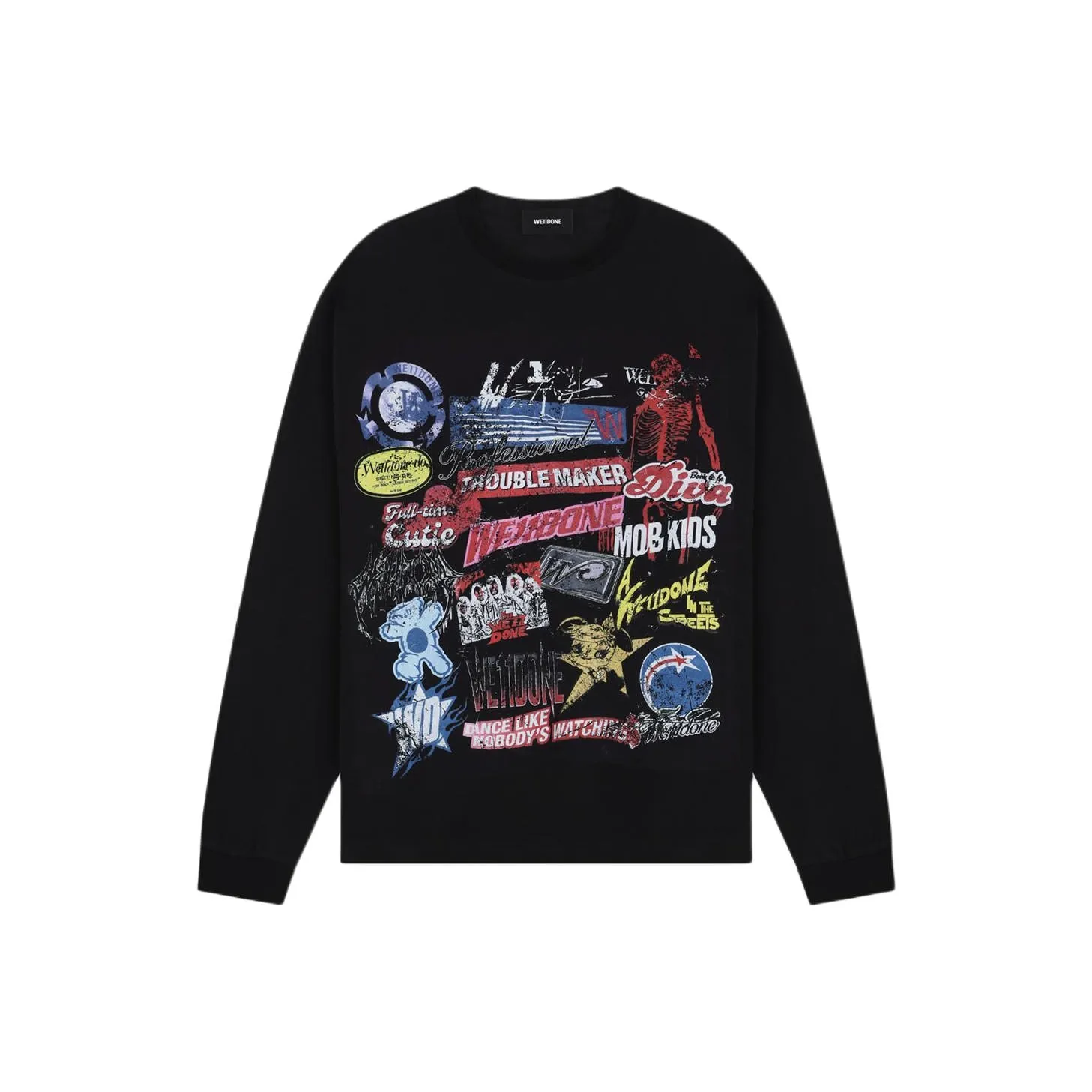 WE11DONE Graphic Print Sweatshirt