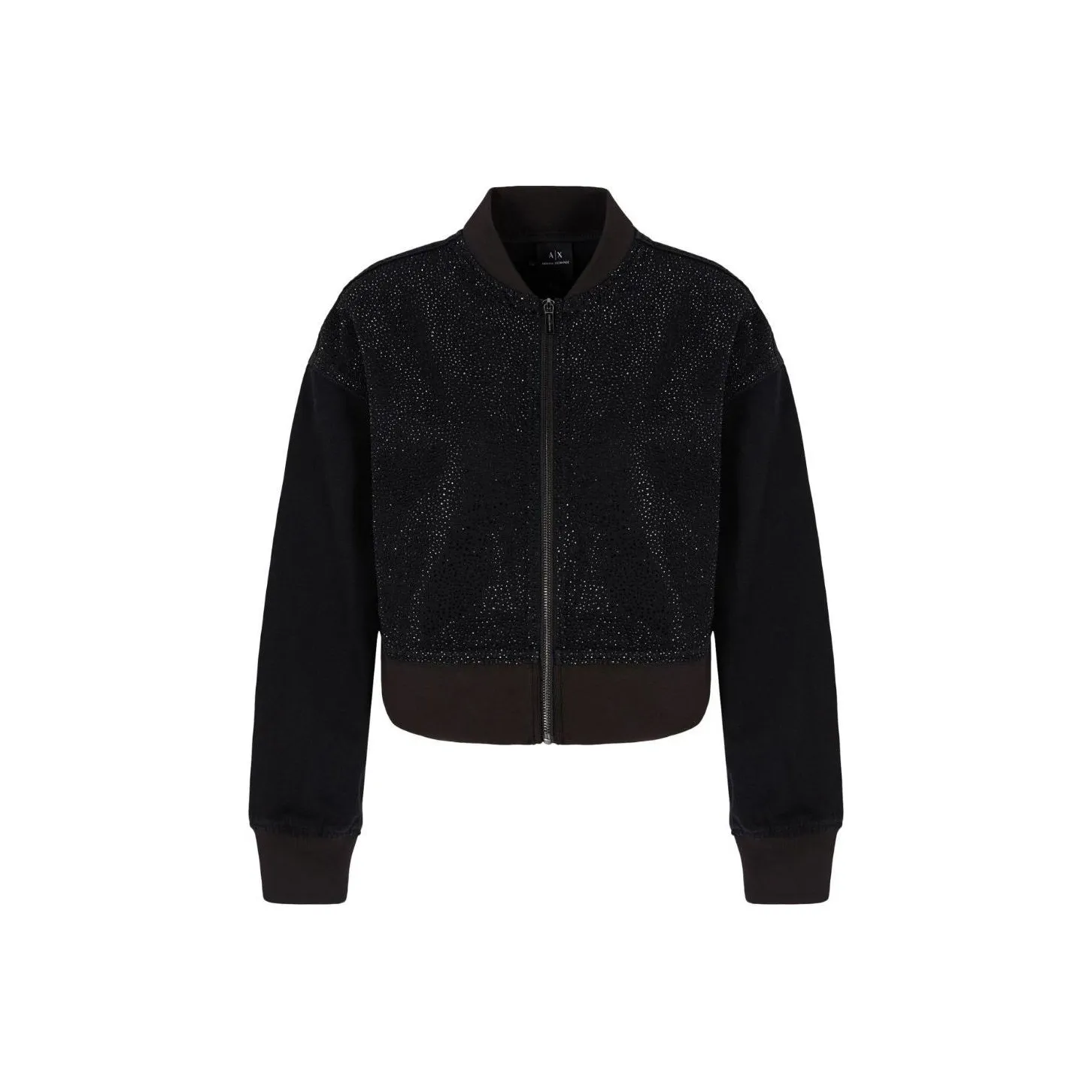 ARMANI EXCHANGE Rhinestone Zipped Jacket