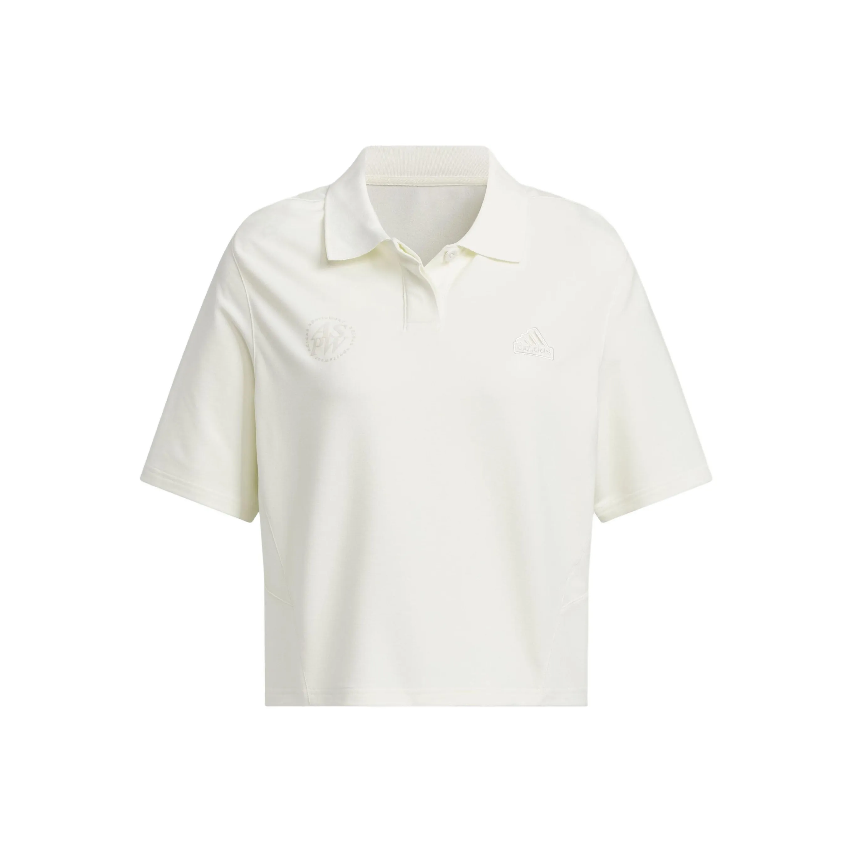 Adidas Поло Женское Нефритово-Белое