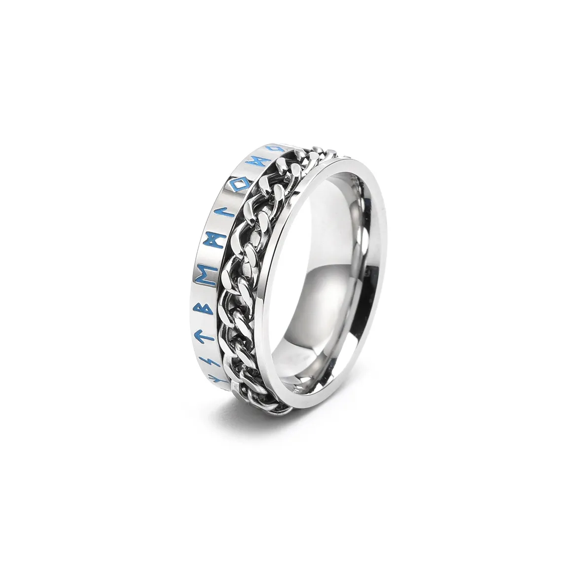 FAIRWHALE Кольца из титана и стали унисекс