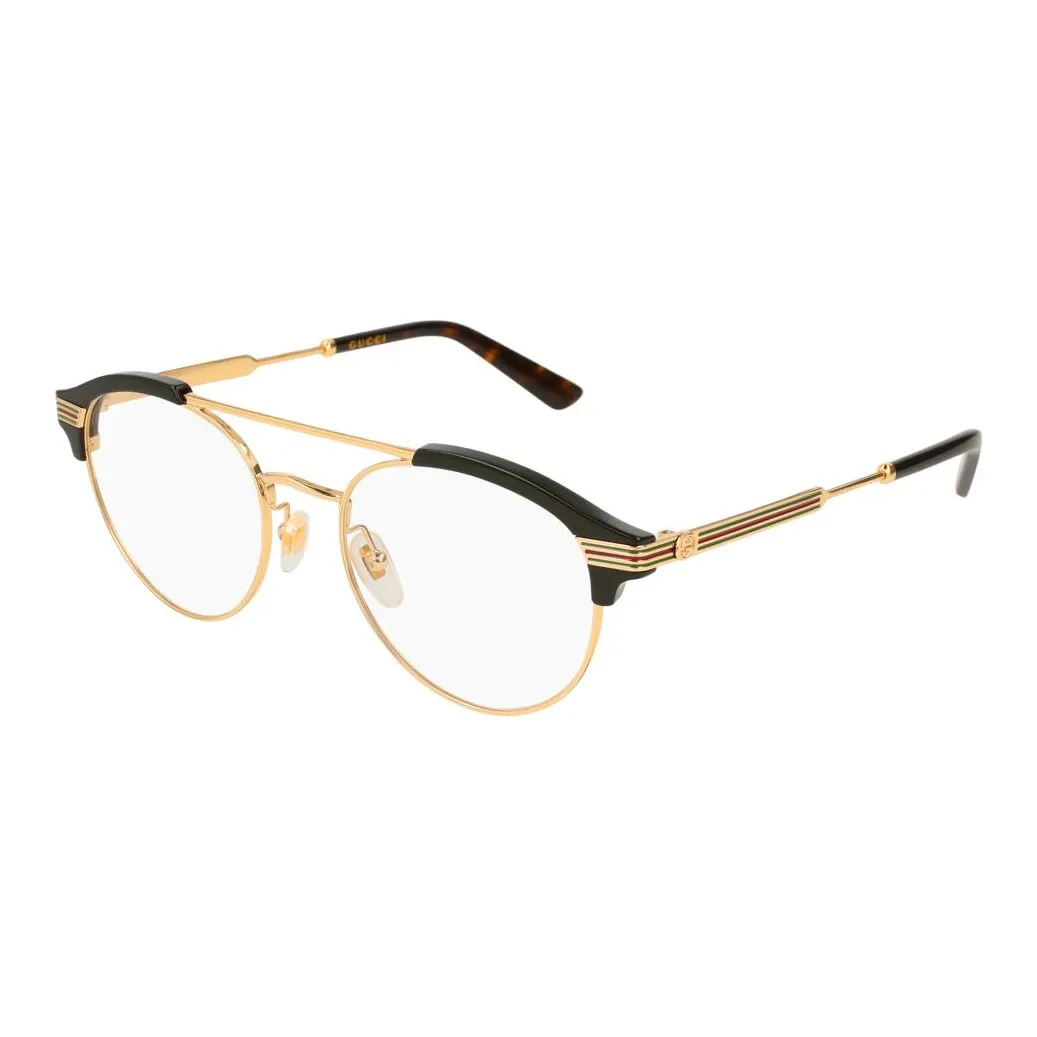 GUCCI Металл Круглые Оправы для очков Мужские Золотые