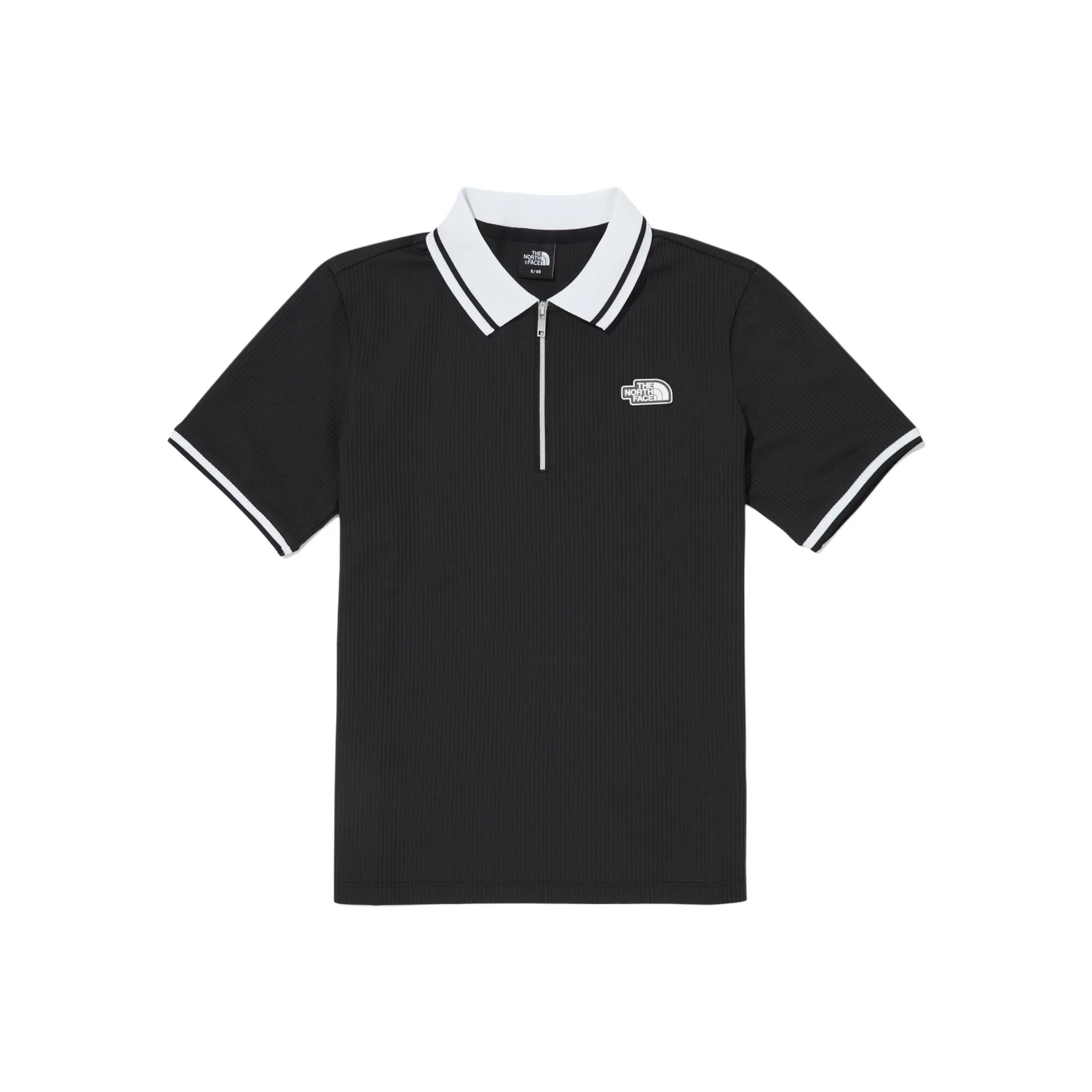 THE NORTH FACE W'S ICE FIELD S/S ZIP UP Polo Shirt Women's Black