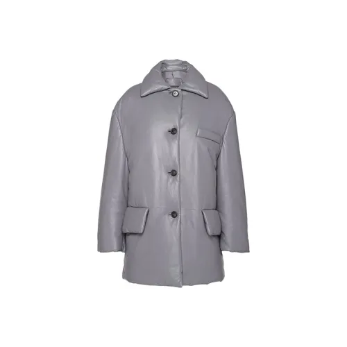 PRADA Серые Женские Пуховики