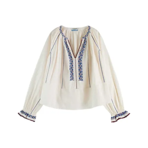 Scotch&Soda Экрю Женские Рубашки