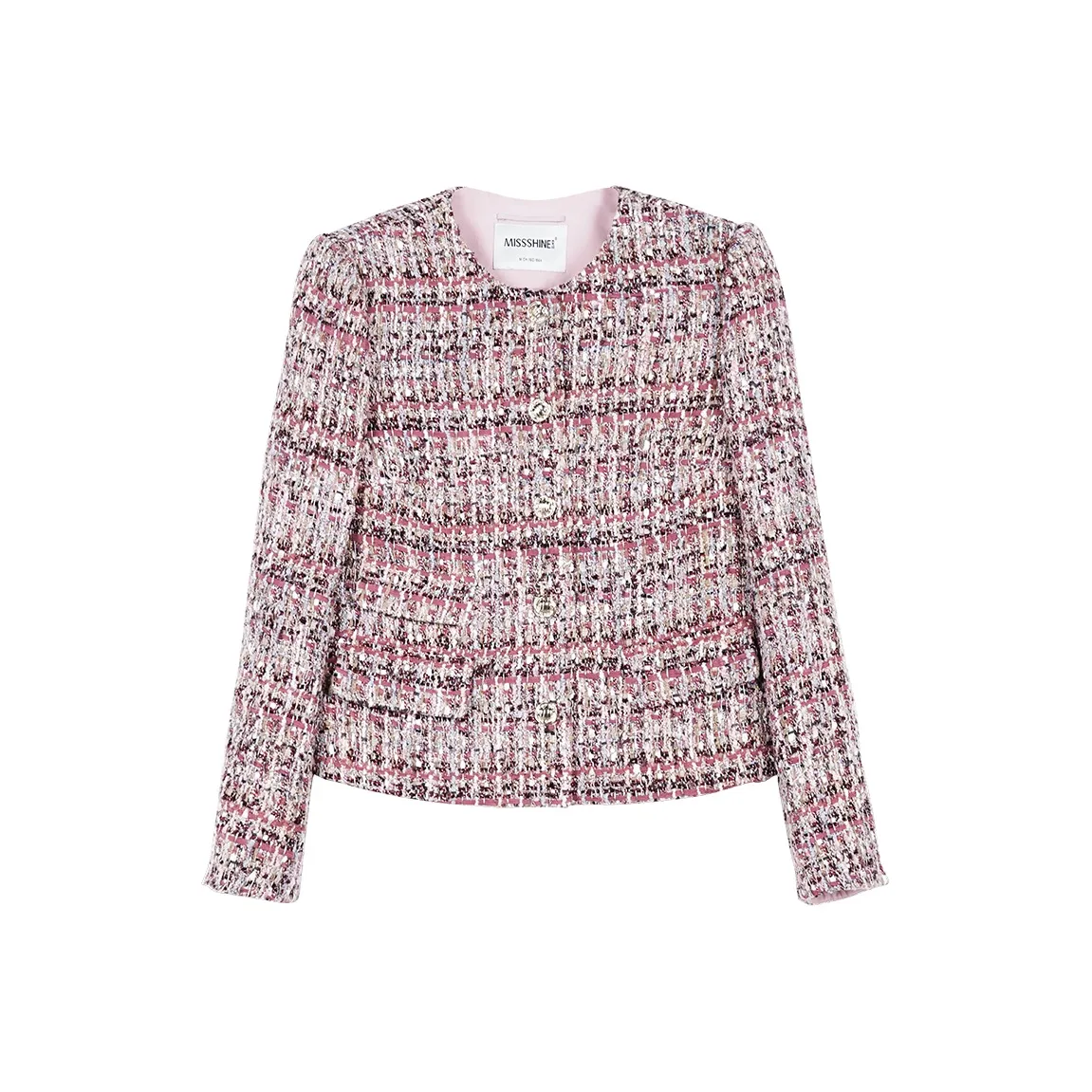 MISSSHINE Куртки и пальто женские розово-фиолетовые