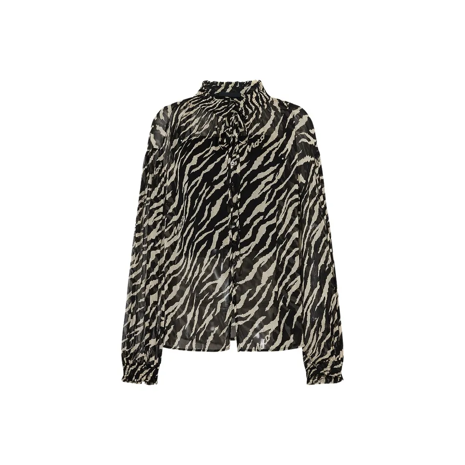 MOCO Chiffon Shirt Women's Two Tone Tiger Print