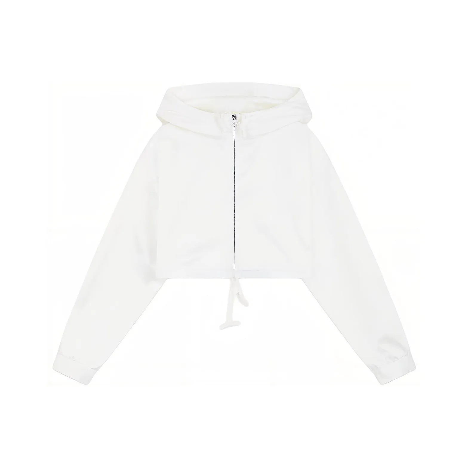 WE11DONE Zip up Cropped Hoodie