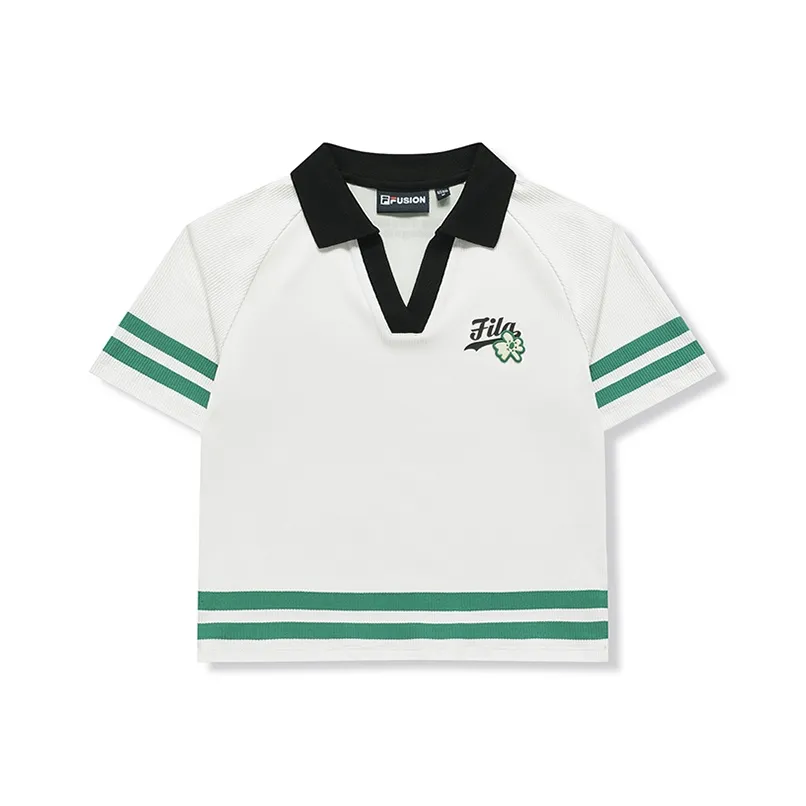 FILA FUSION Polo Shirts Women's Cloud White