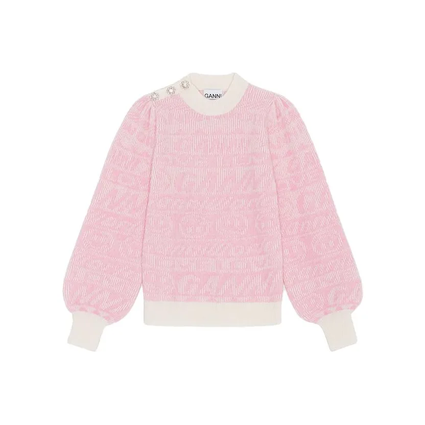 GANNI Светло-розовый Женская Трикотажная Одежда