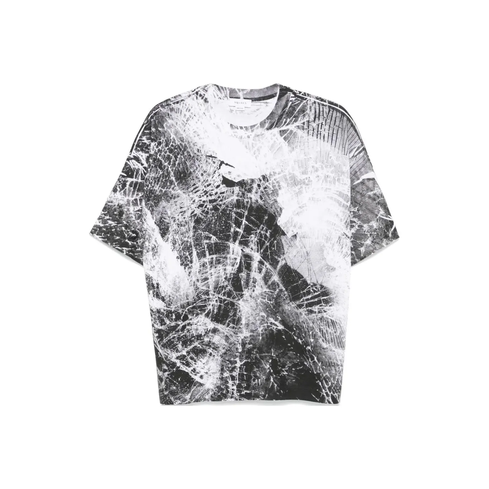 Alexander McQueen Smashed Screen print T shirt