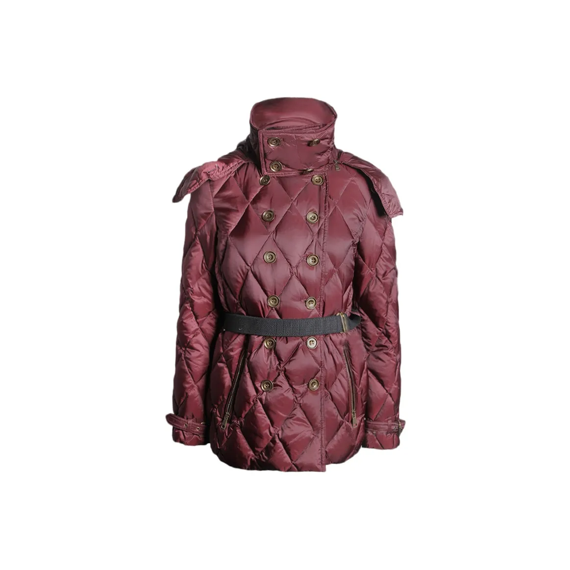 Burberry Down Jackets Women's Burgundy