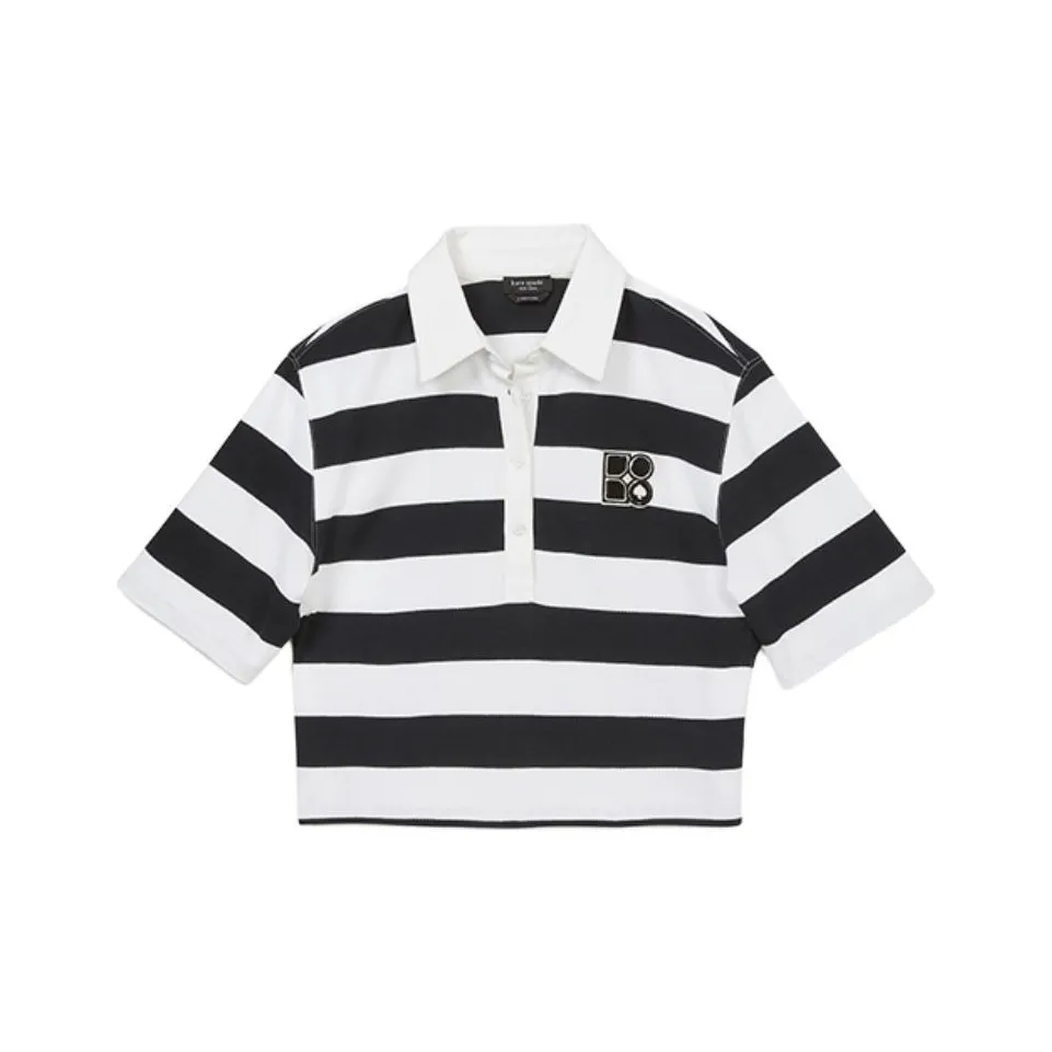 Kate Spade SS24 Polo Shirt Women's Black