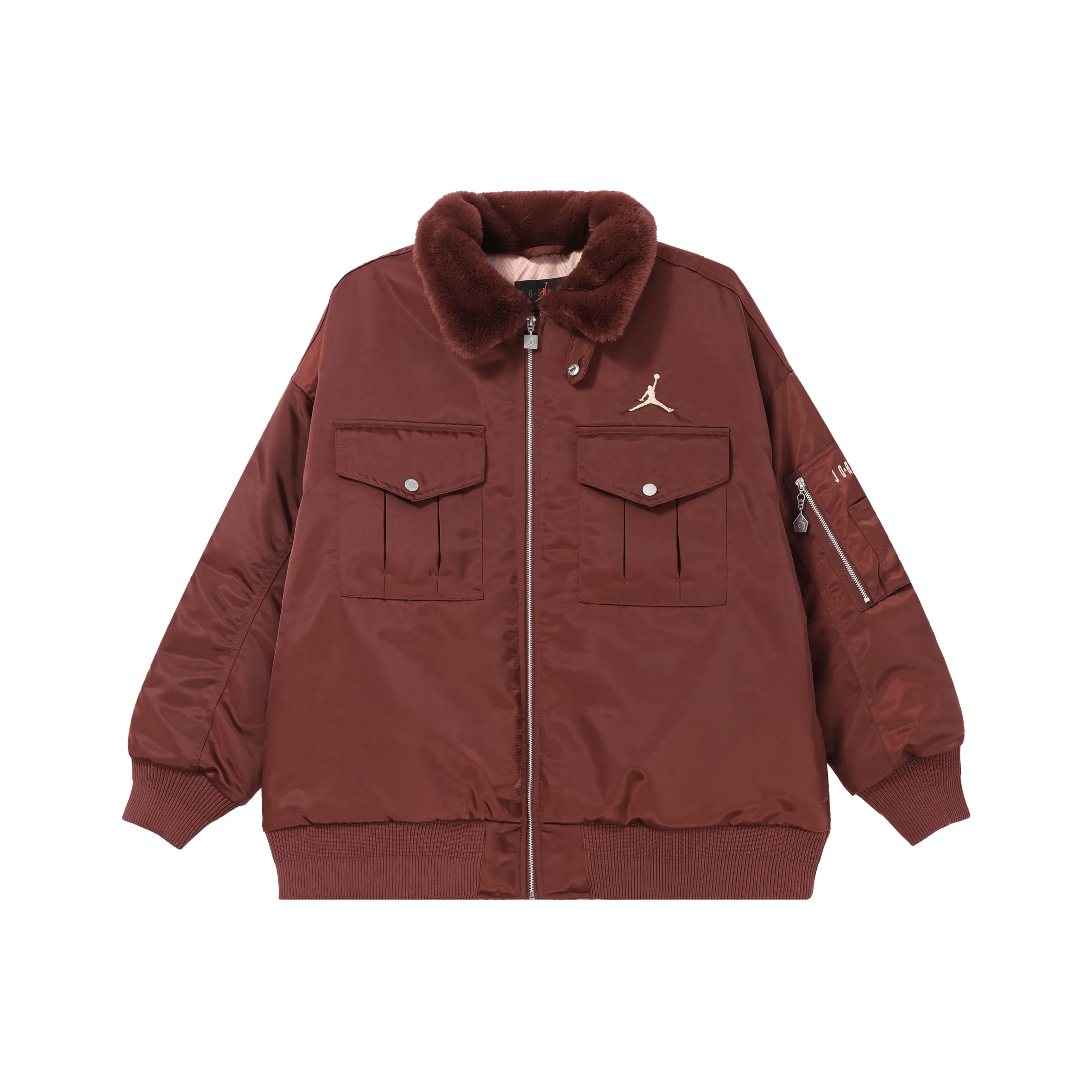 JORDAN Женские Куртки Бордового Цвета