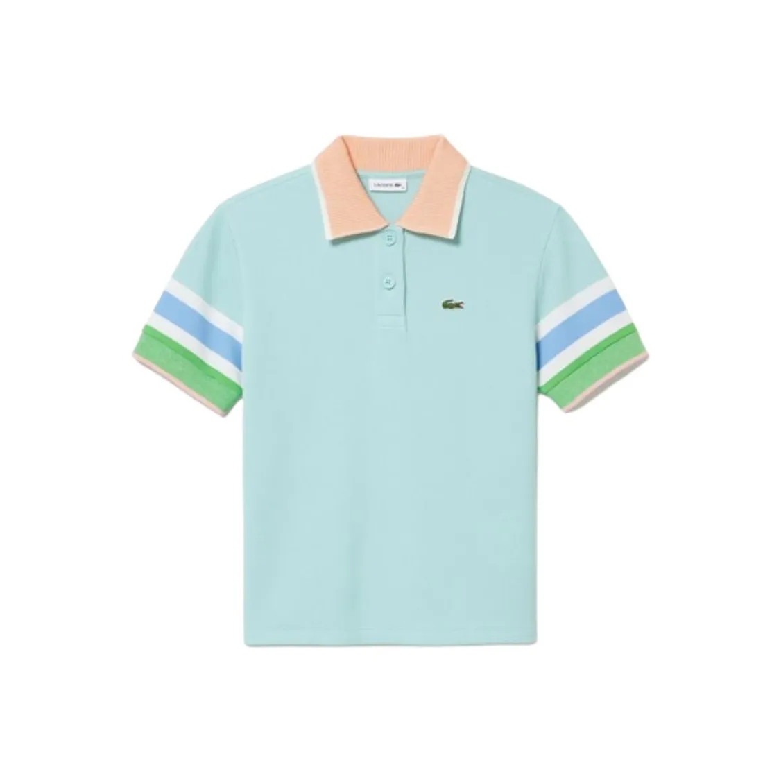 LACOSTE Polo Shirt Women's Turquoise Blue