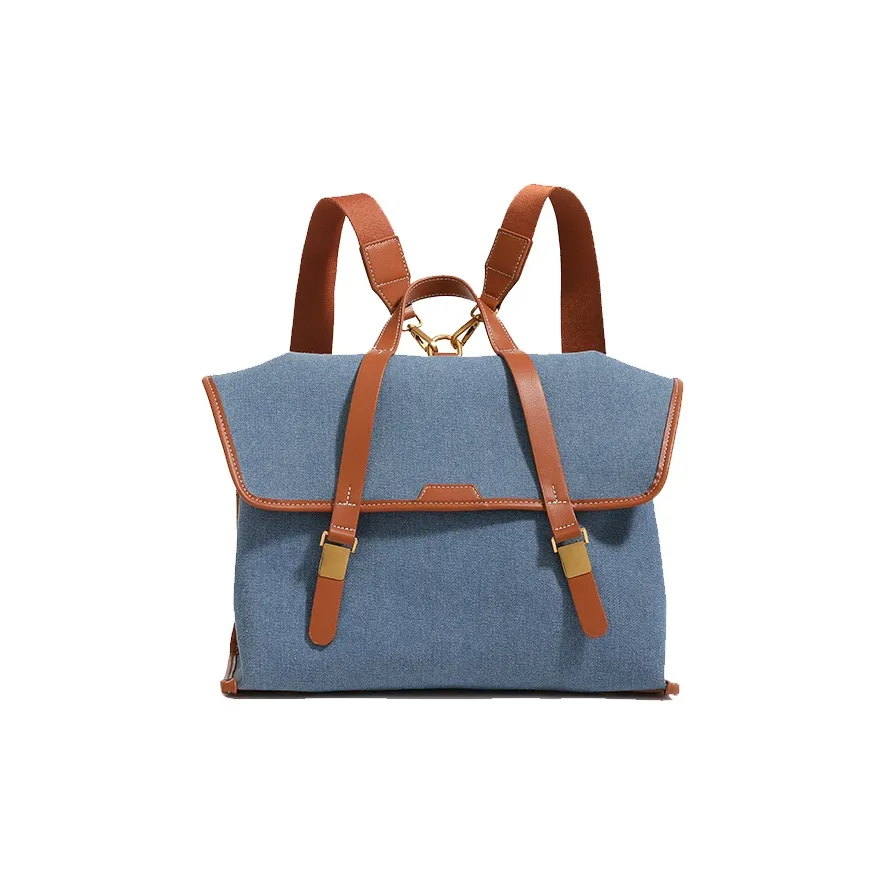 Bullrun Рюкзак из искусственной кожи женский синий