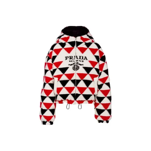 PRADA Красный Женские Пуховики