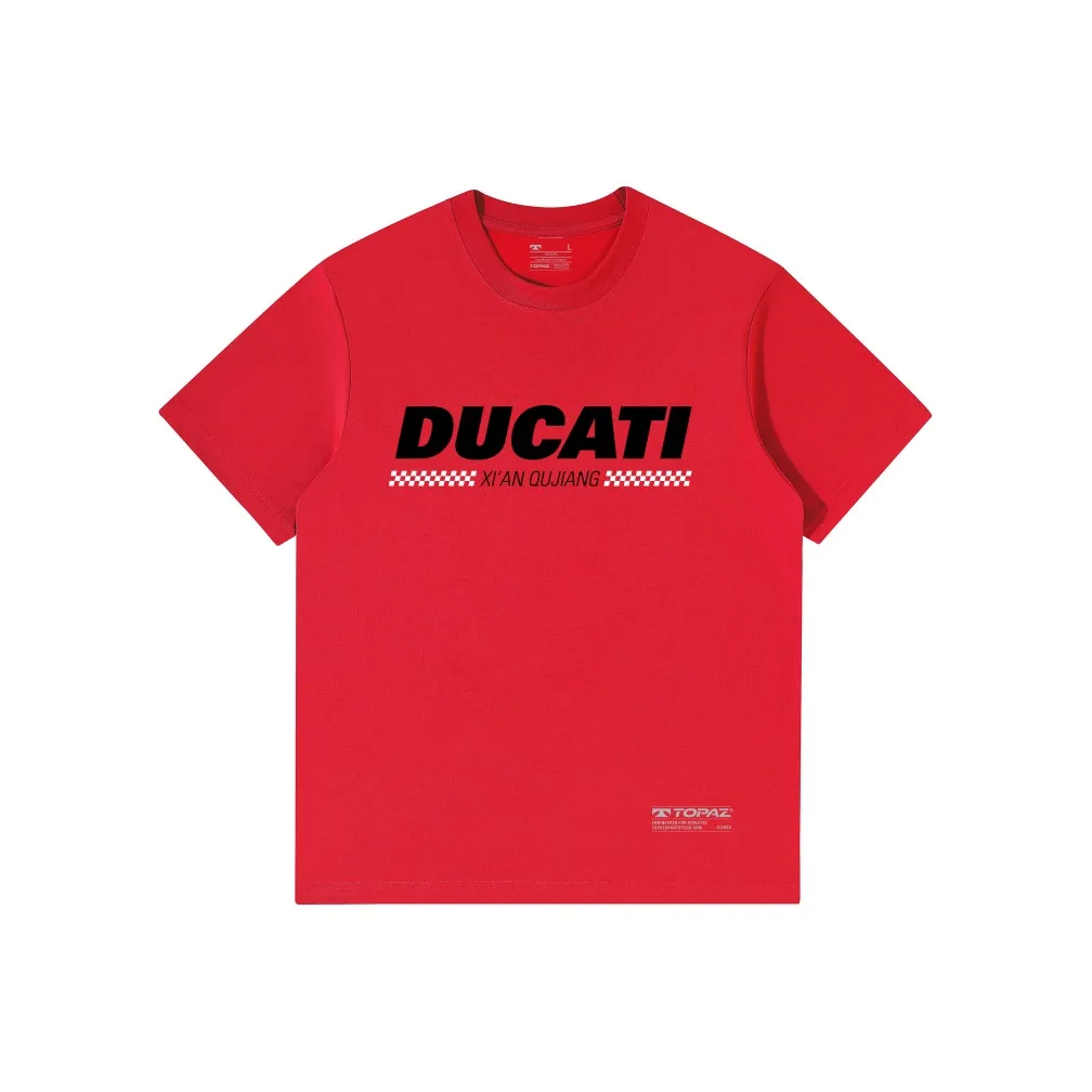 Топаз x DUKADI LIANMINGKUAN T-рубашка унисекс красная