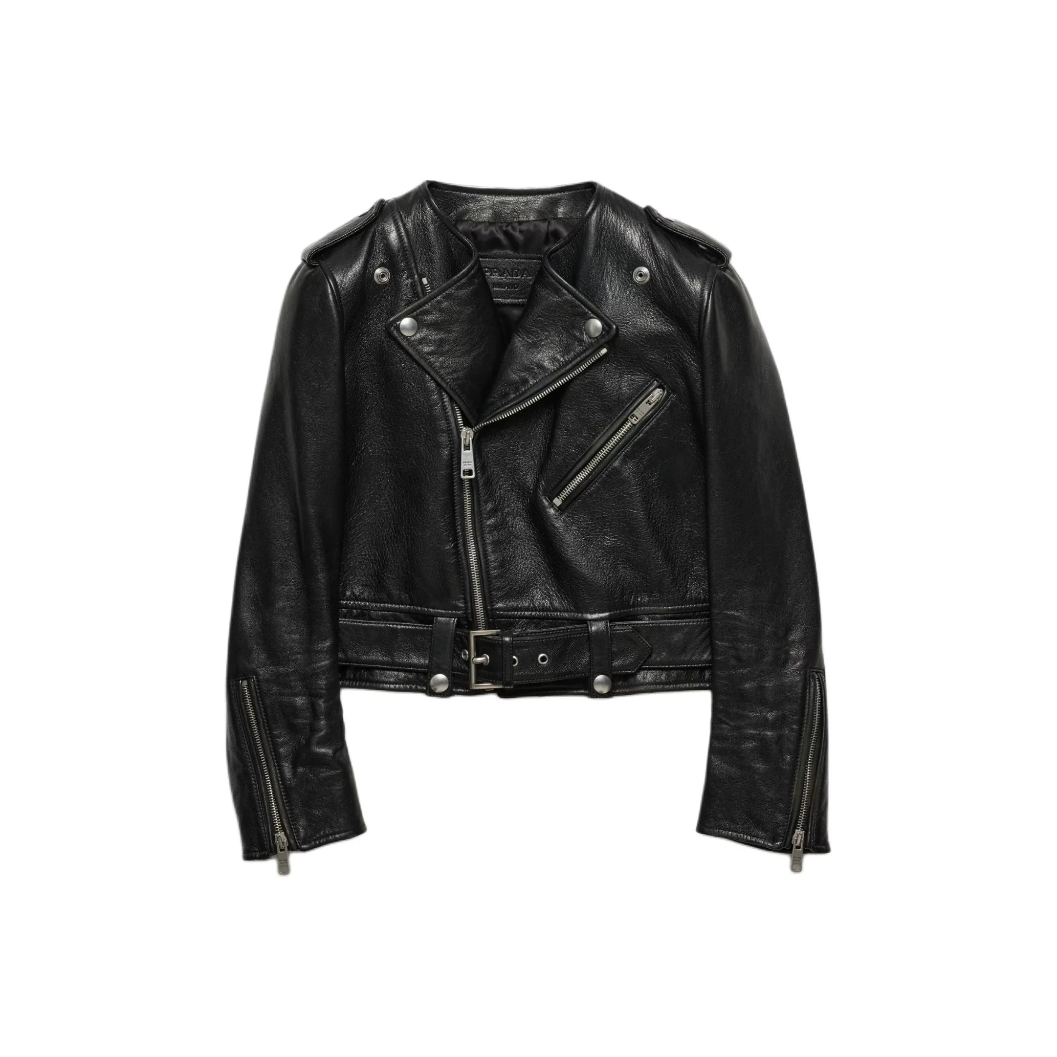 PRADA Leather Biker Jacket