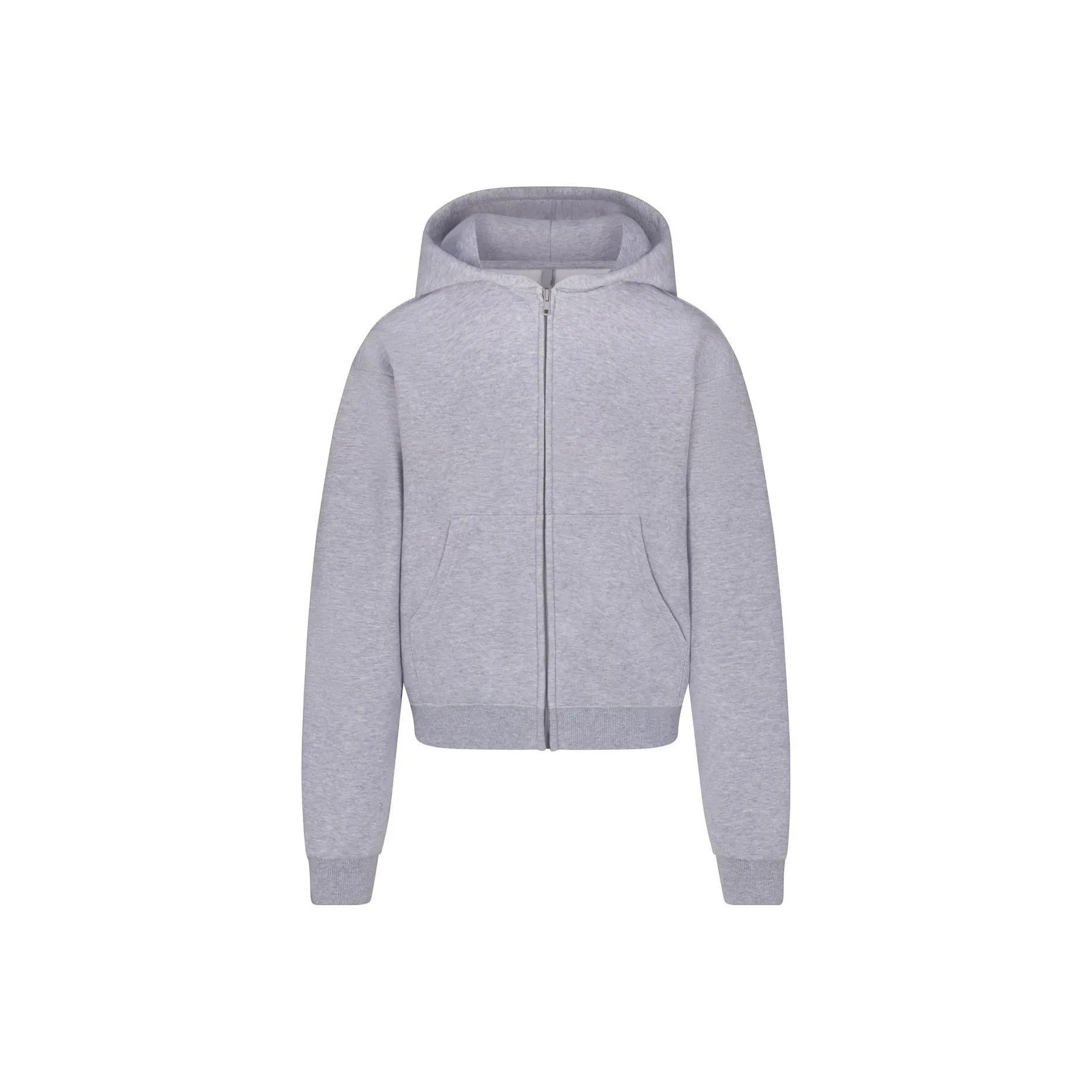 SKIMS Классический ZIP UP Свитшот HOODIE Женский HEATHER GREY HEATHER GREY