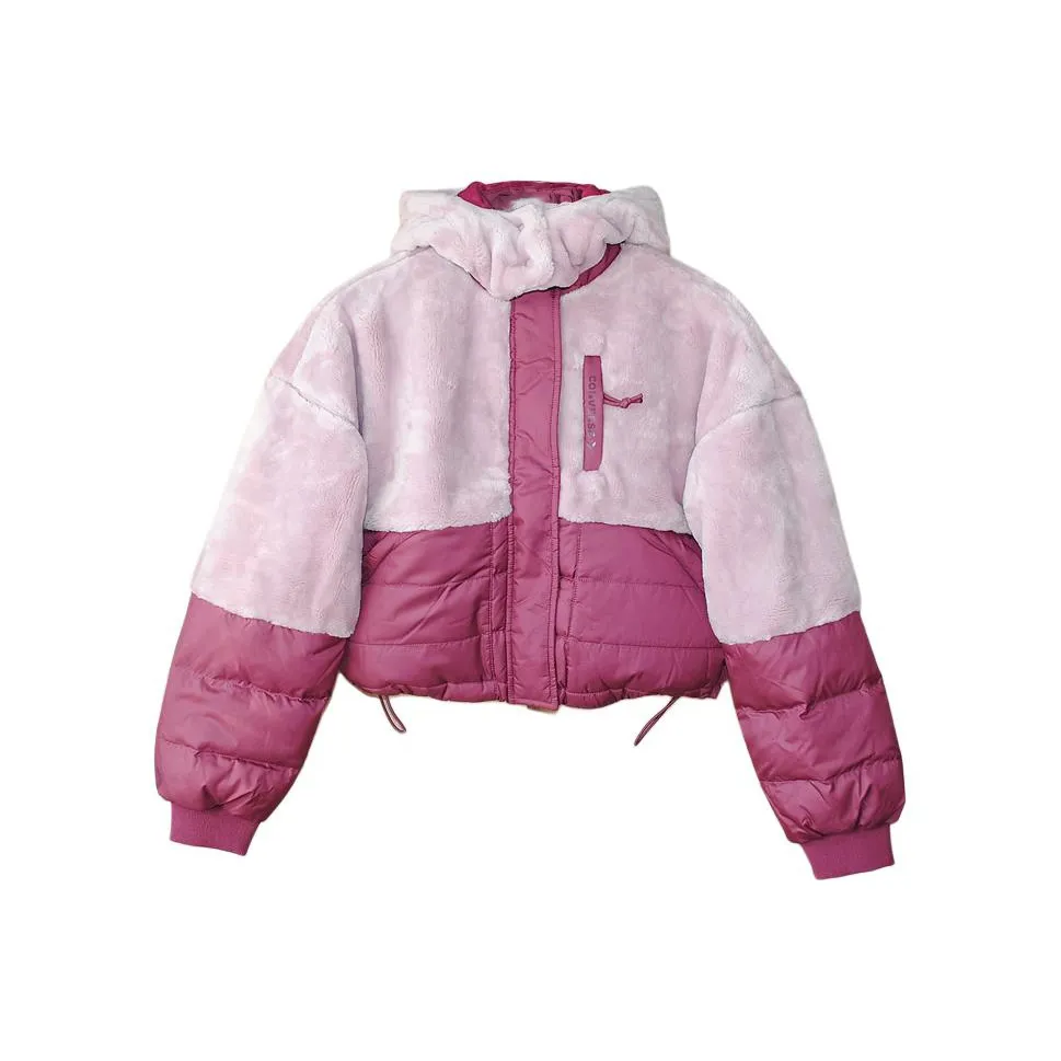 Конверс Down Jacket Женские Розовый Фиолетовый