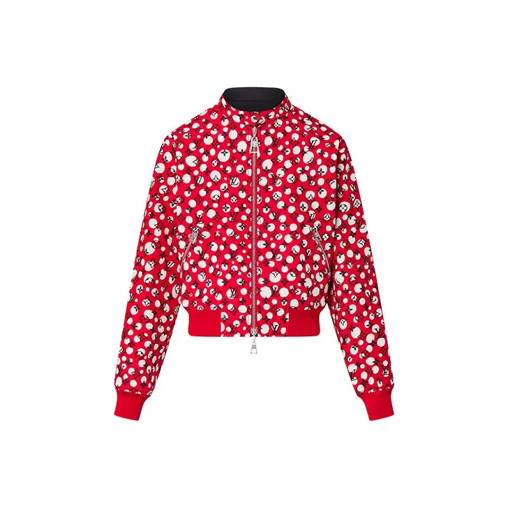 LOUIS VUITTON X Yayoi Kusama Reversible Infinity Dots Bomber Jacket Rouge Vif/Red/White