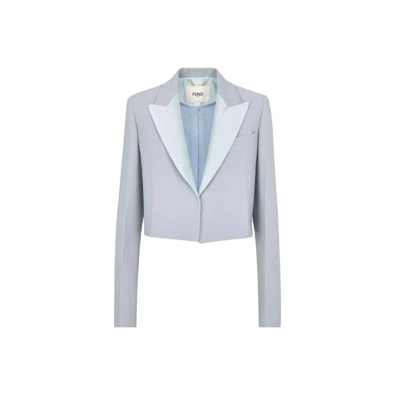 FENDI Cropped Single Breasted Blazer